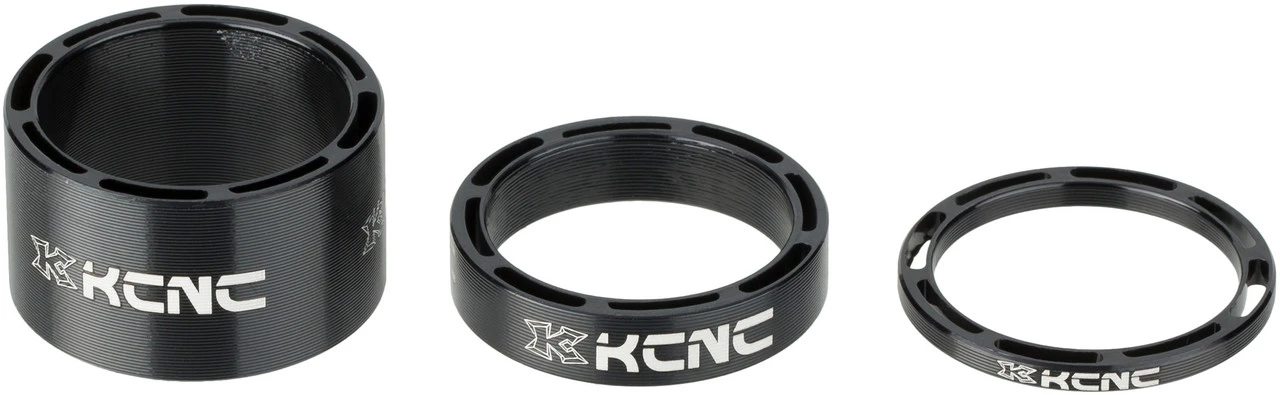 Kcnc Hollow Headset Spacer Set Für 1 1/8" 3-teilig 1 Kcnc Hollow Headset Spacer Set Für 1 1/8" 3-teilig