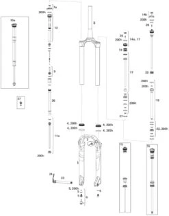 ROCKSHOX Ersatzteile Lyrik RC (B1 / 2016-2017) 29"