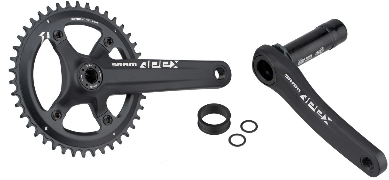 SRAM Apex 1 BB30 1x10-/1x11-fach, 110 Mm Kurbelgarnitur 4 SRAM Apex 1 BB30 1x10-/1x11-fach, 110 Mm Kurbelgarnitur – Bild 4