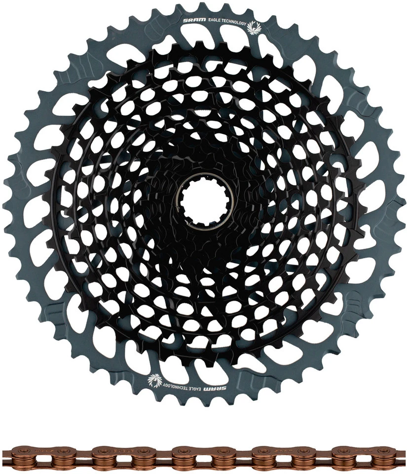 SRAM X01 Eagle XG-1295 Kassette + Eagle Kette 12-fach Verschleißset 1 SRAM X01 Eagle XG-1295 Kassette + Eagle Kette 12-fach Verschleißset
